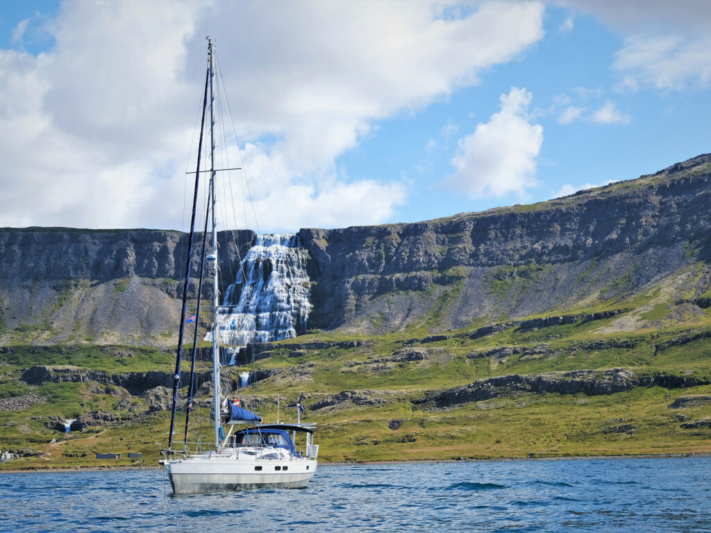 Diny and Waterfall